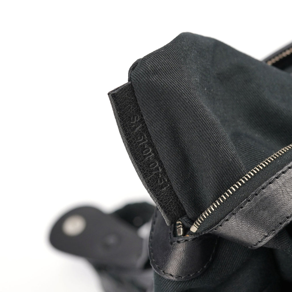 Full Black Lambskin Silverado Shoulder Bag