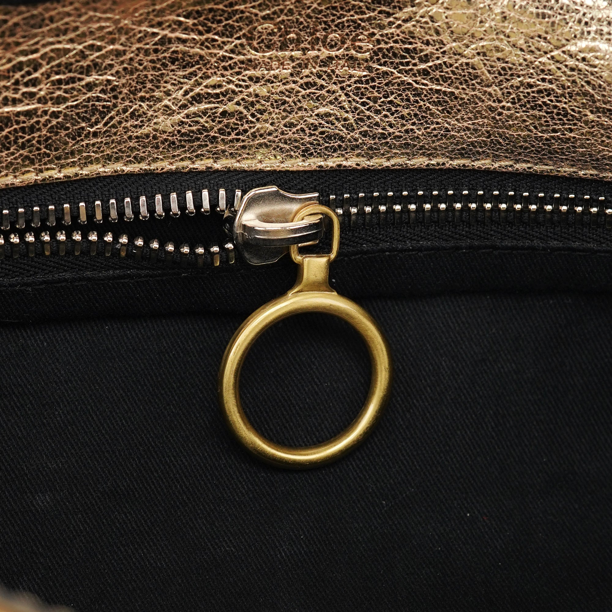Gold Lambskin Betty Tote Bag