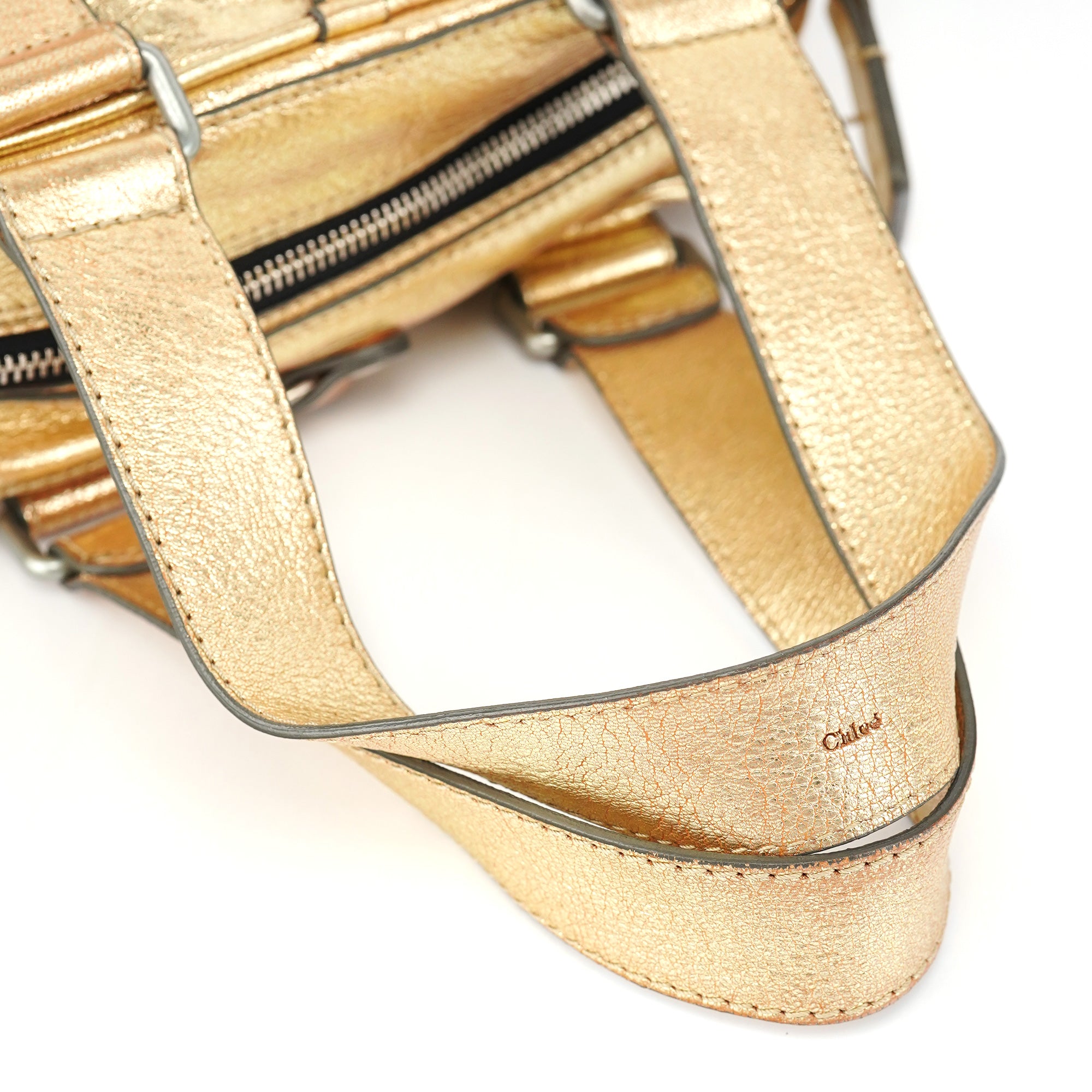 Gold Lambskin Betty Tote Bag