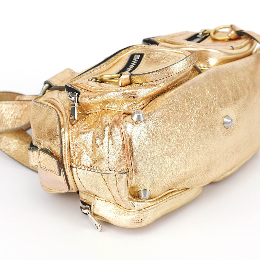 Gold Lambskin Betty Tote Bag