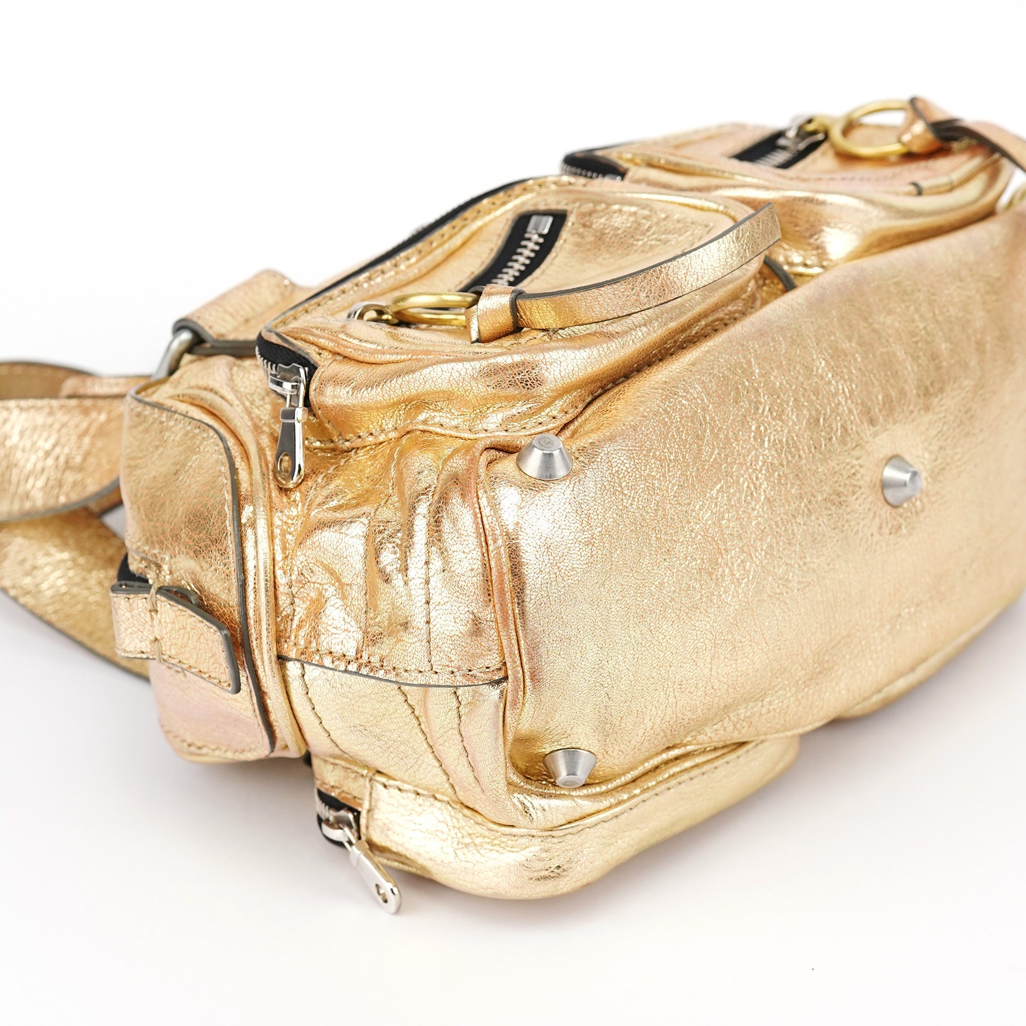 Gold Lambskin Betty Tote Bag