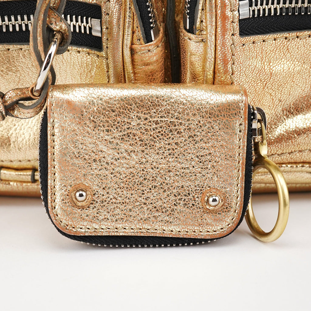 Gold Lambskin Betty Tote Bag