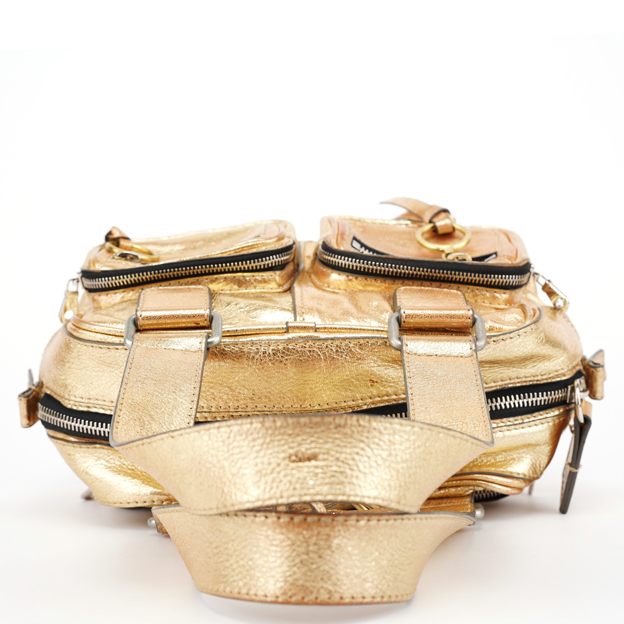 Gold Lambskin Betty Tote Bag