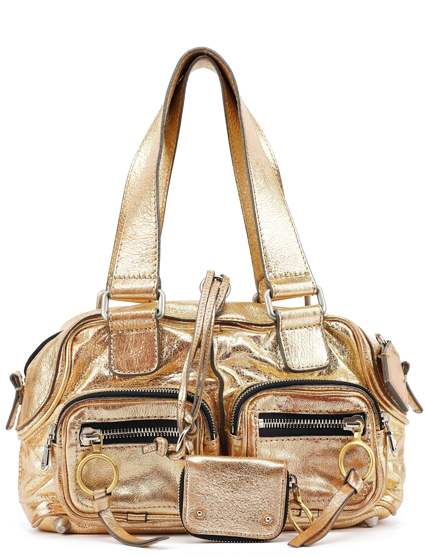 Gold Lambskin Betty Tote Bag
