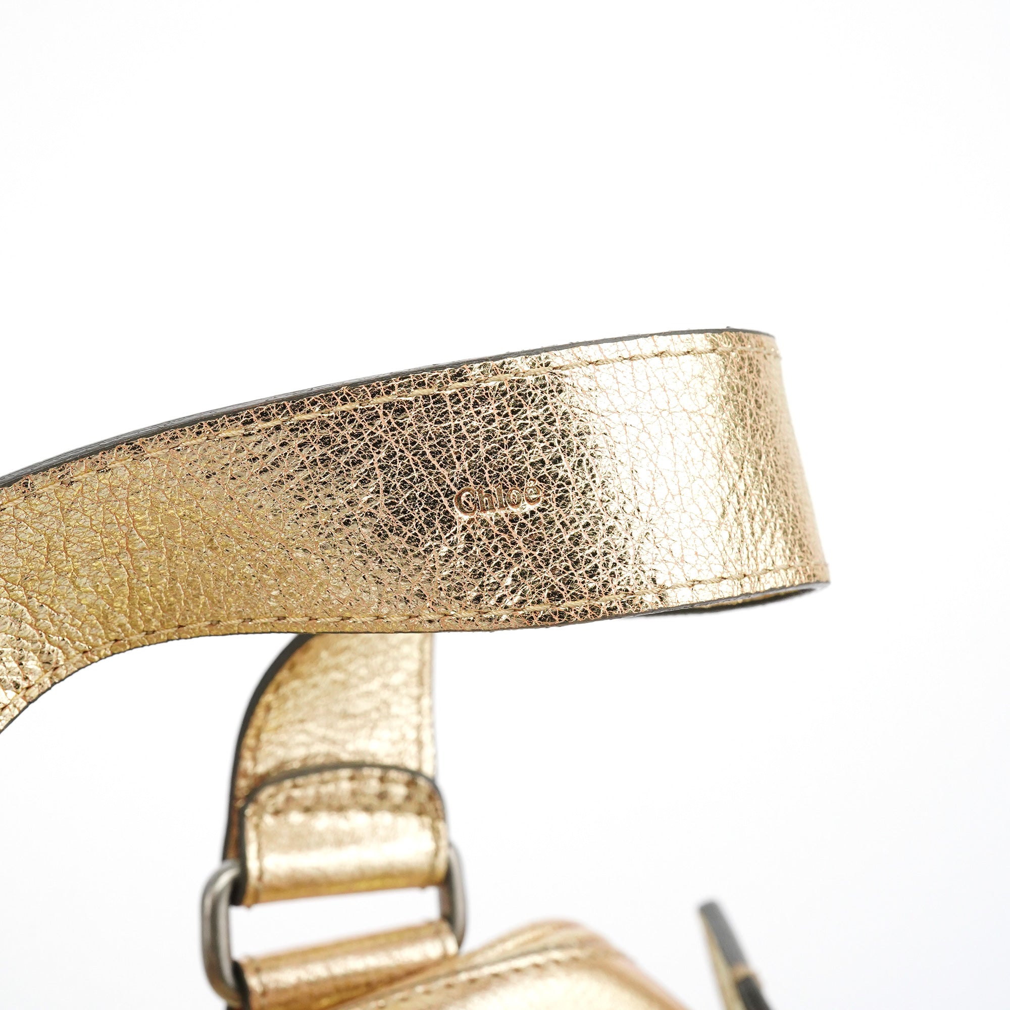 Gold Leather Betty Tote Bag