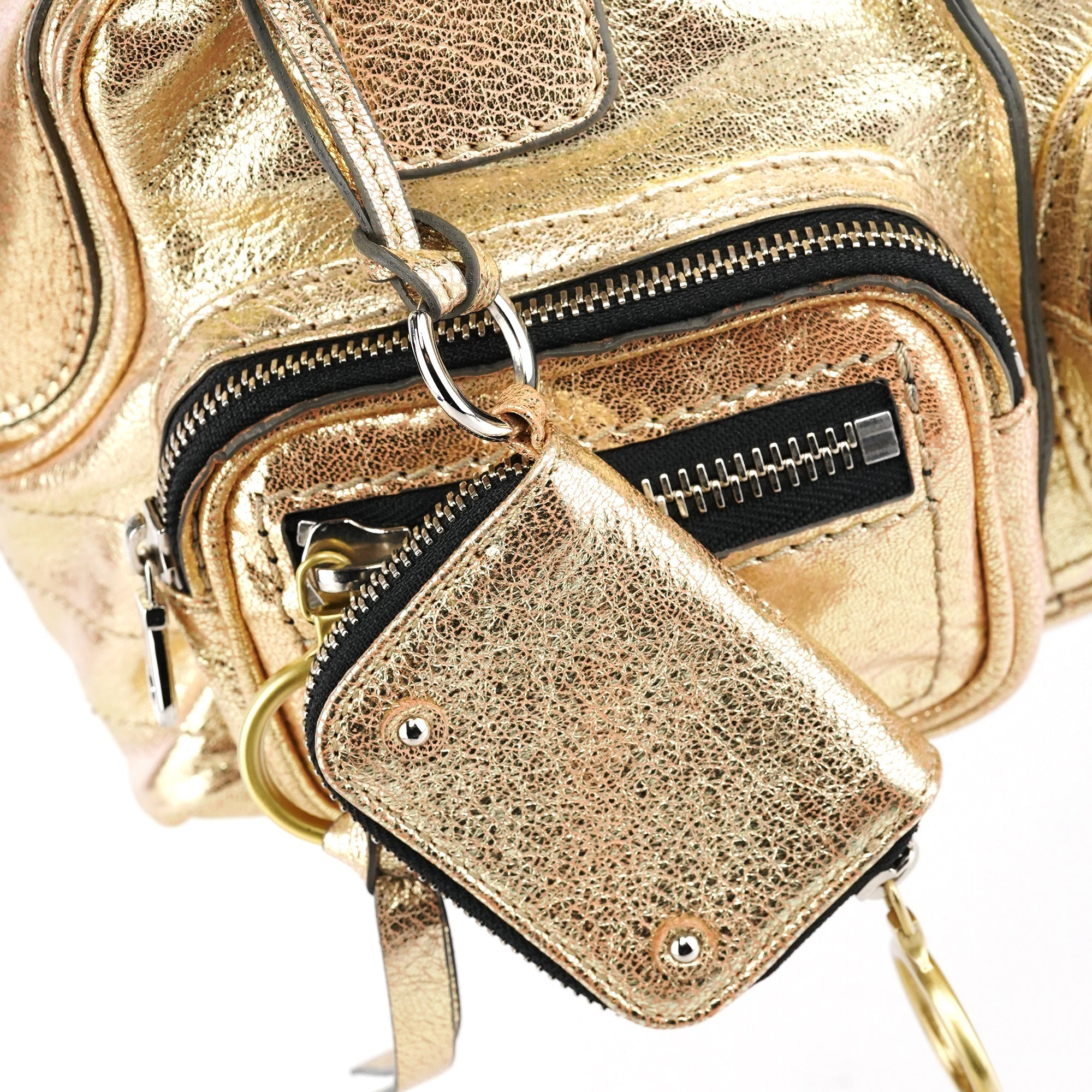 Gold Leather Betty Tote Bag