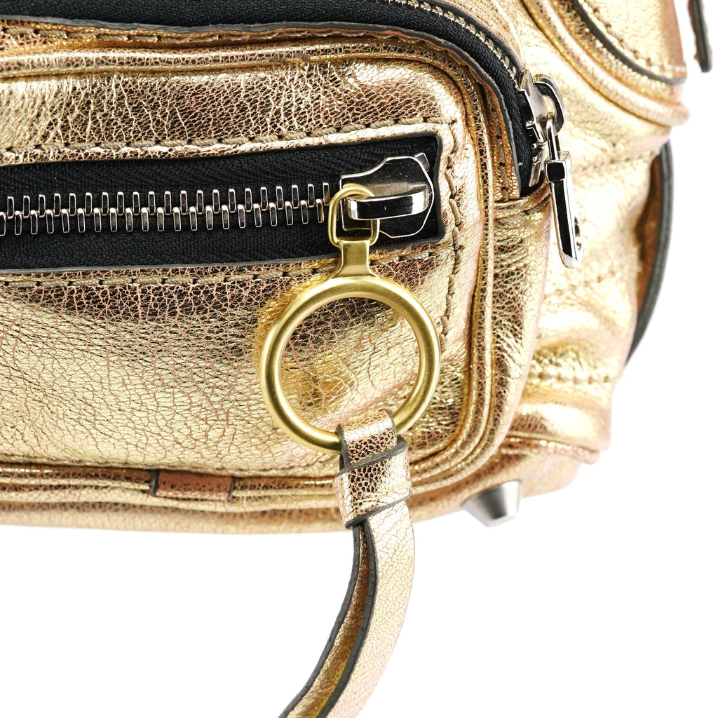 Gold Leather Betty Tote Bag