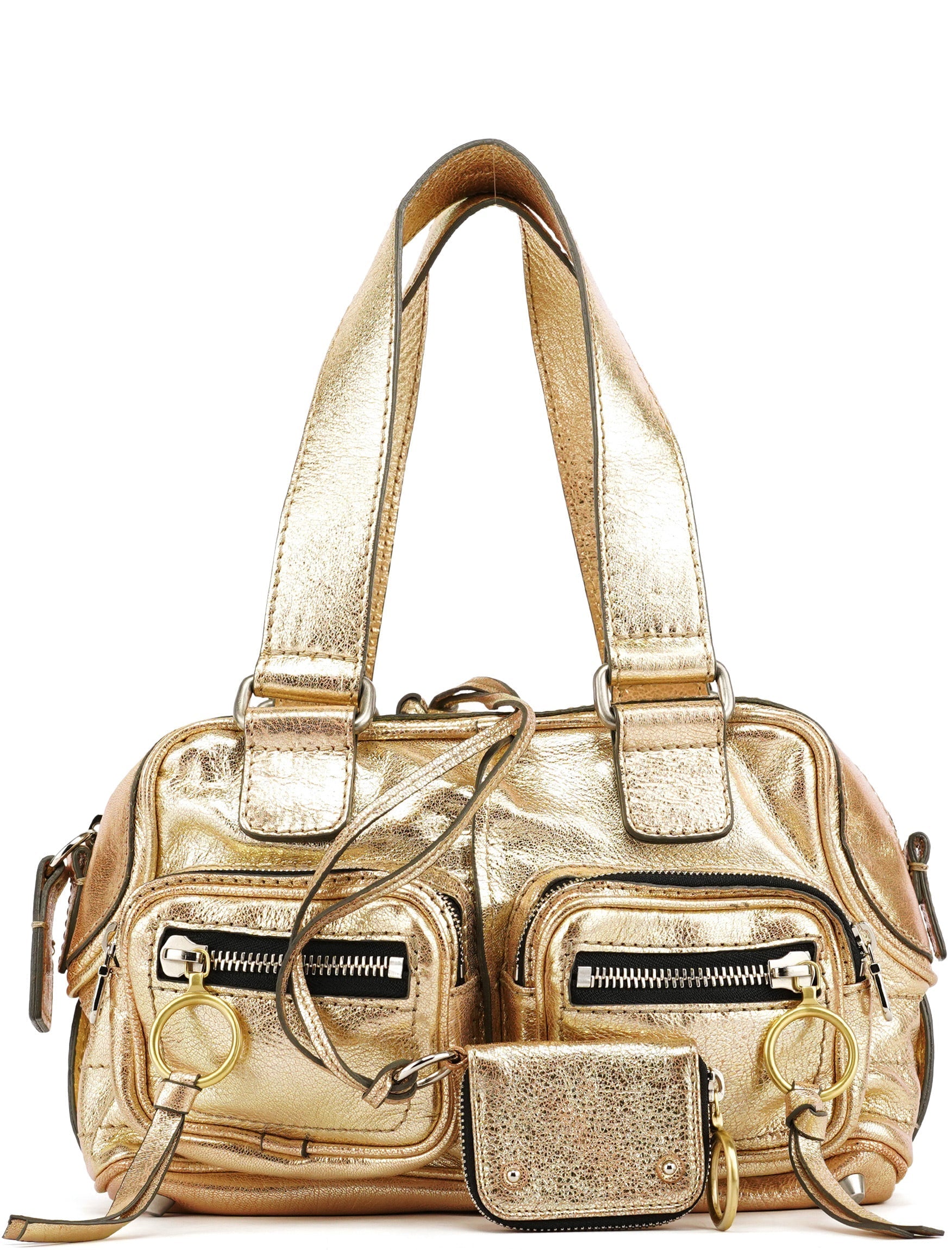Gold Leather Betty Tote Bag
