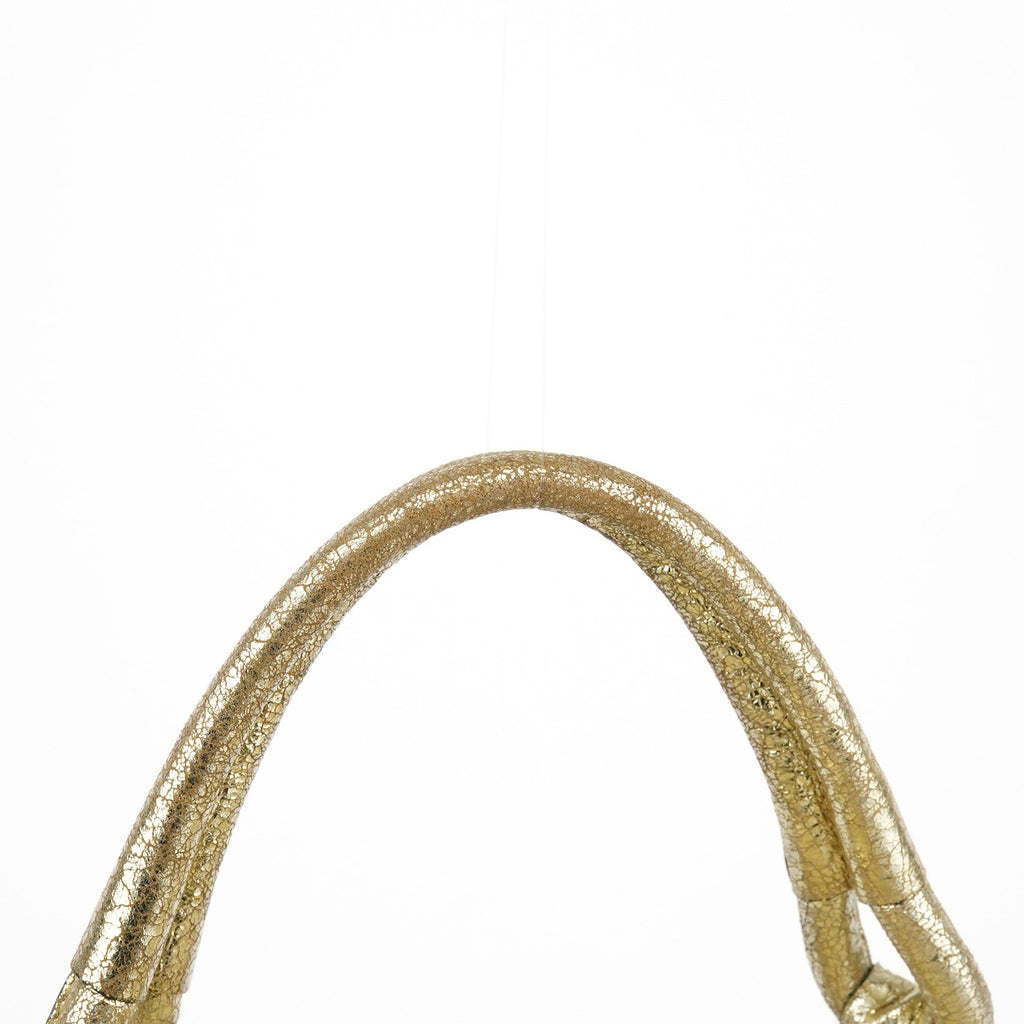 Gold Leather Elvire Tote Bag