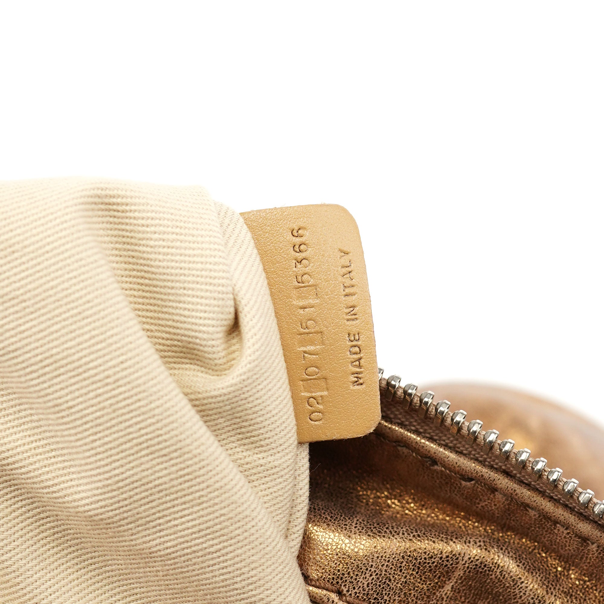 Gold Leather Paddington Shoulder Bag
