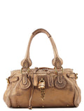 Gold Leather Paddington Shoulder Bag