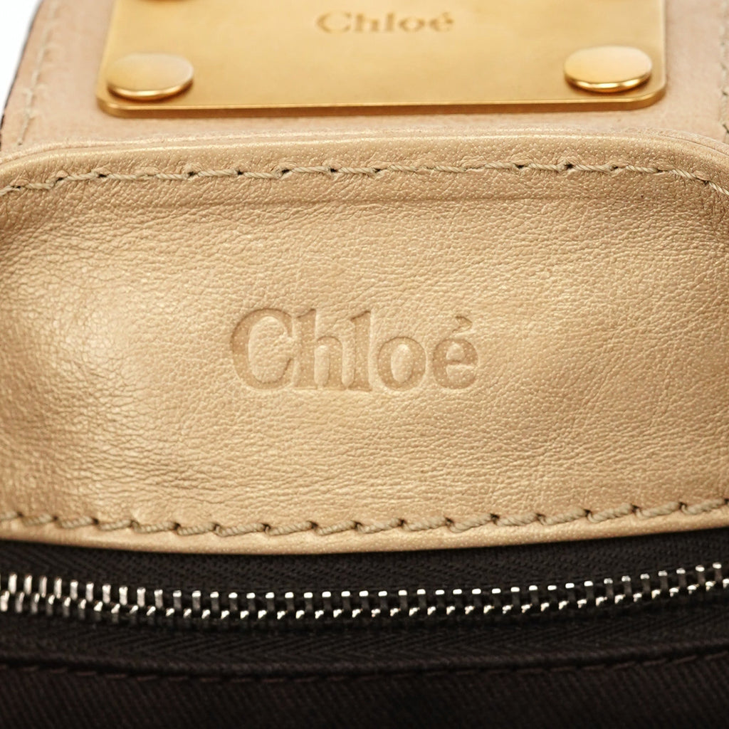 Gold Leather Paddington Shoulder Bag