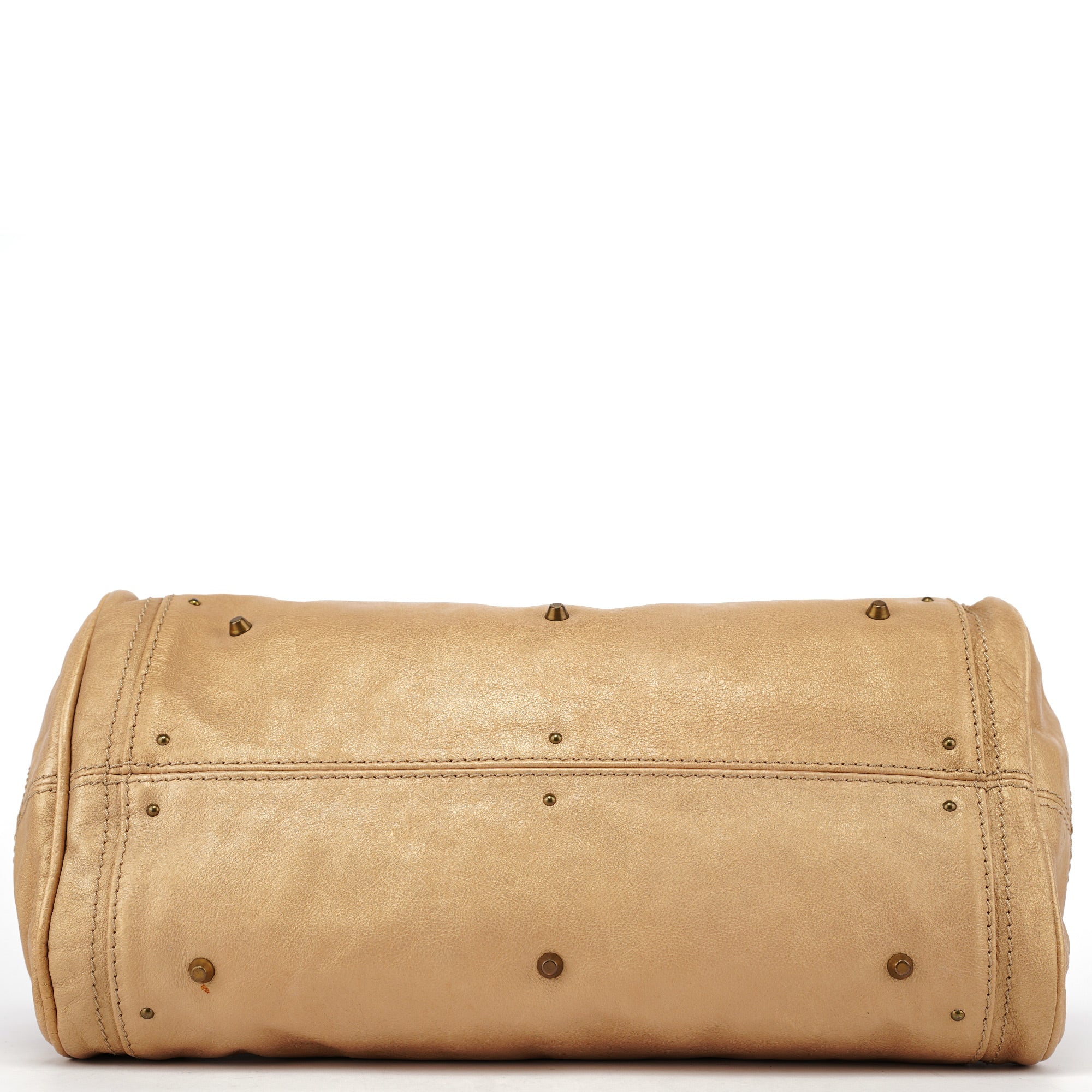 Gold Leather Paddington Shoulder Bag