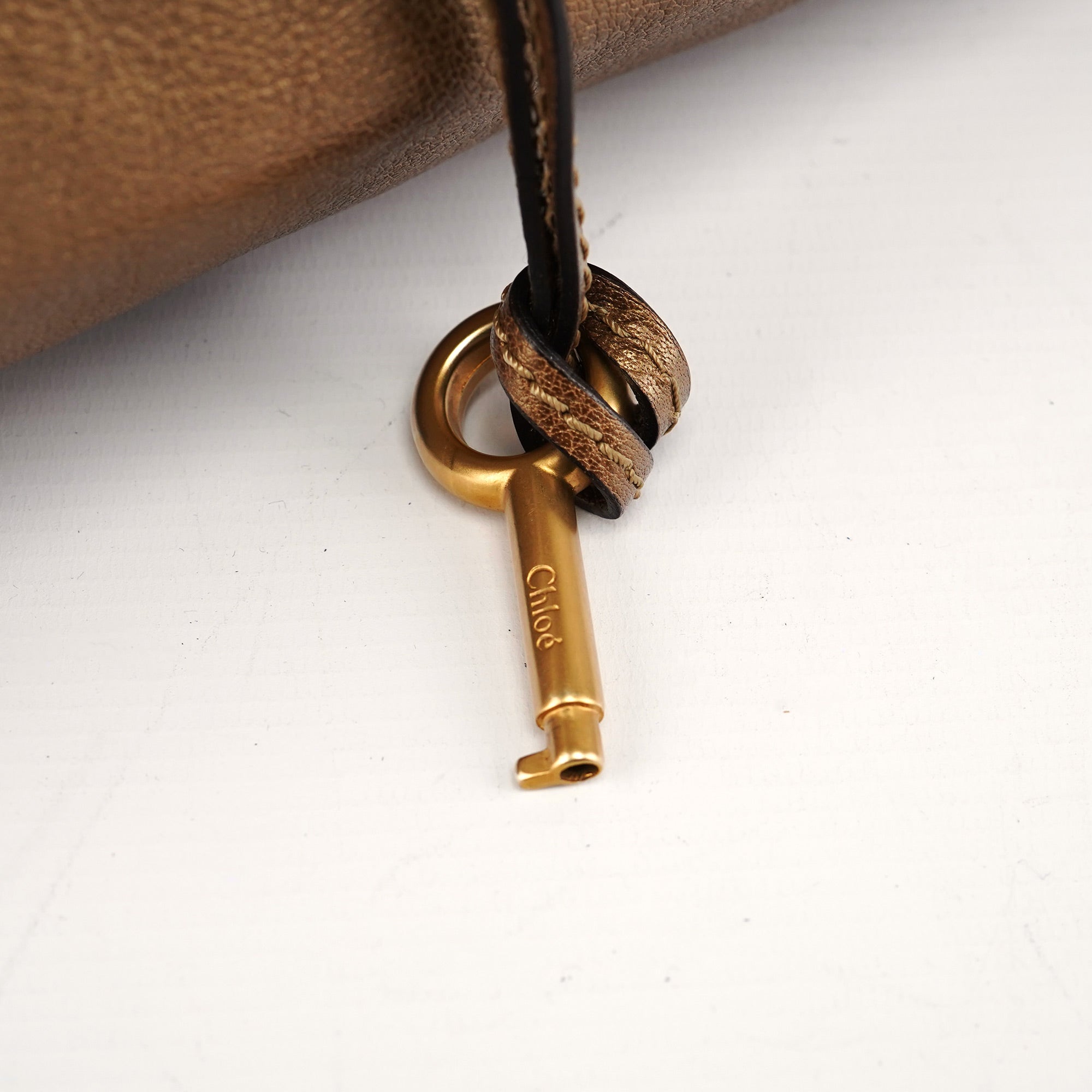 Gold Leather Paddington Shoulder Bag