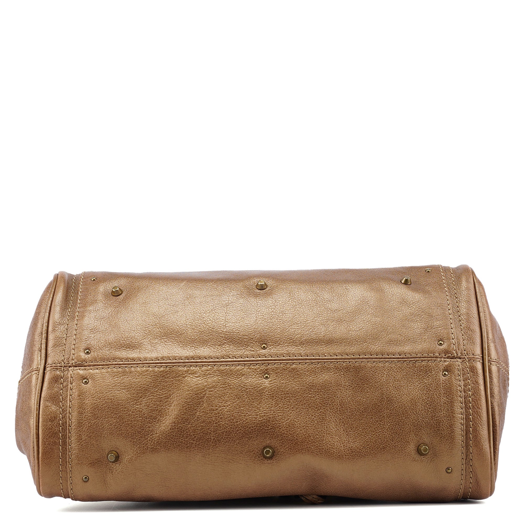 Gold Leather Paddington Shoulder Bag