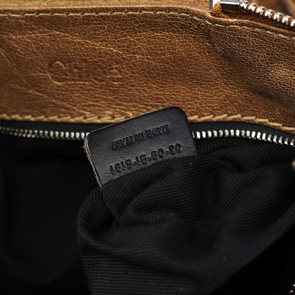 Gold Leather Paddington Shoulder Bag