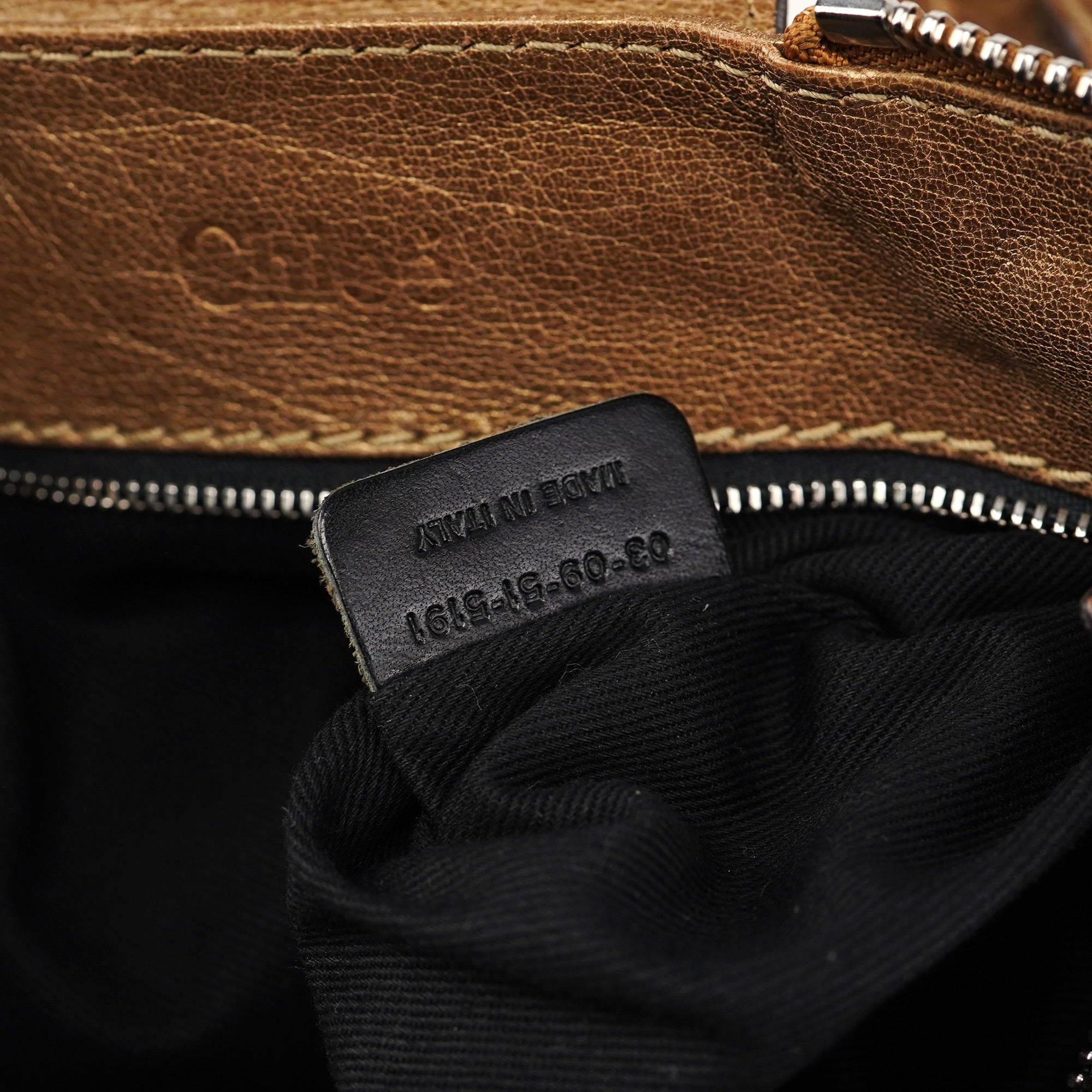 Gold Leather Paddington Shoulder Bag