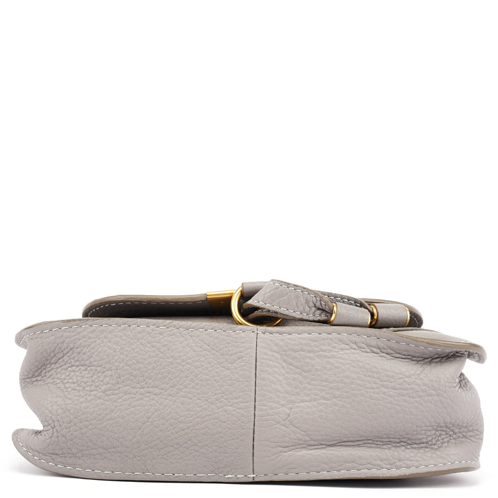 Gray Leather Mini Marcie 2-Way Bag