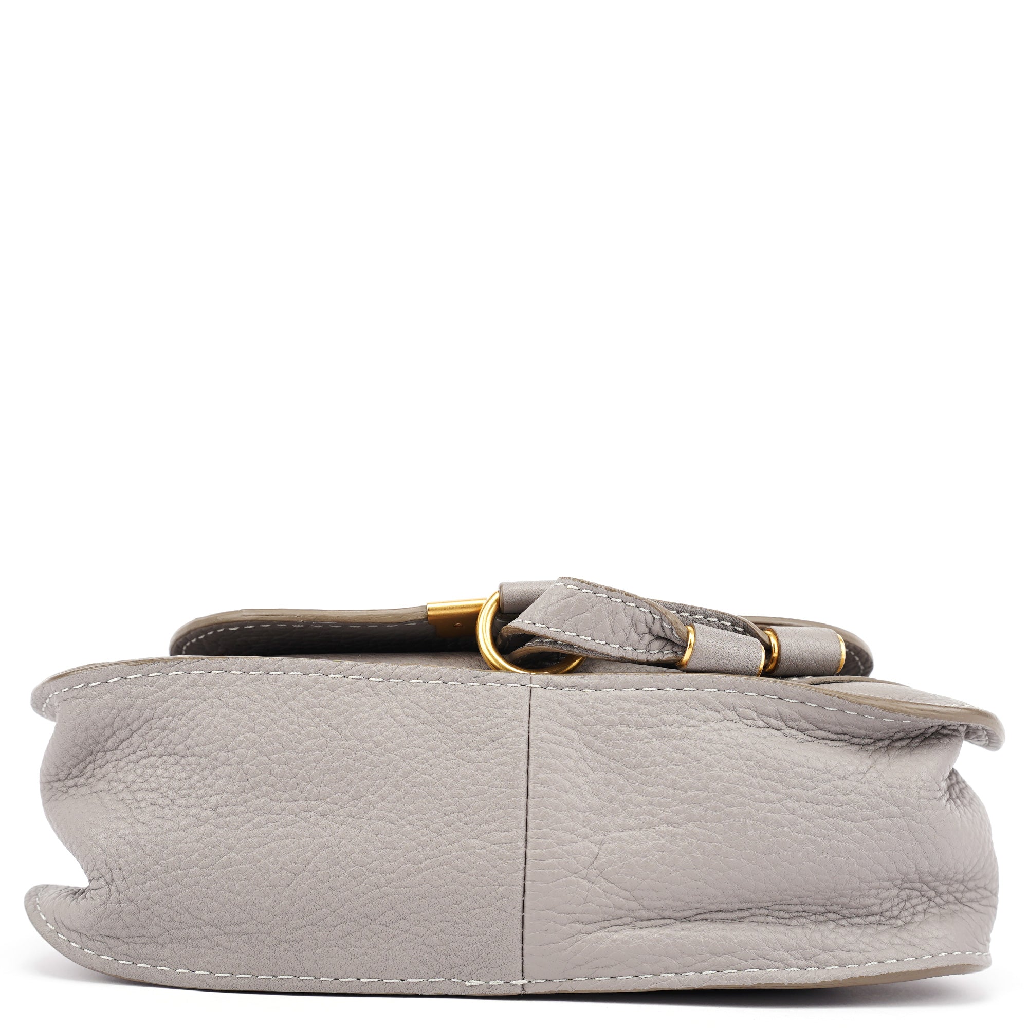Gray Leather Mini Marcie 2-Way Bag