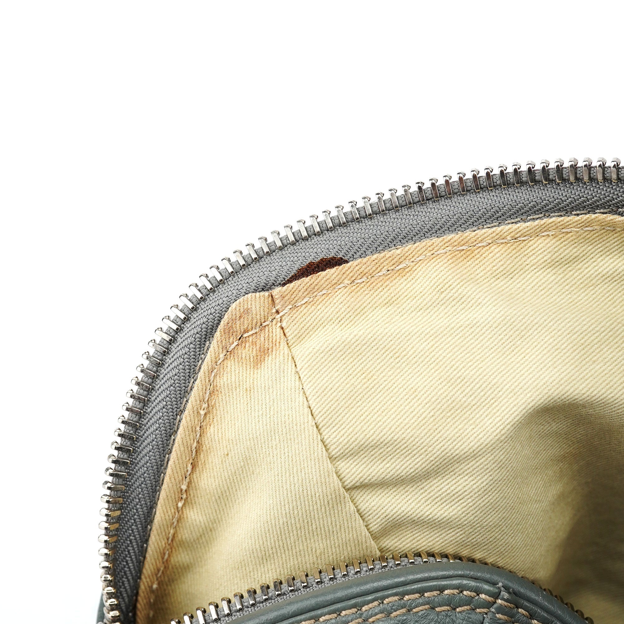 Gray Leather Paddington Shoulder Bag
