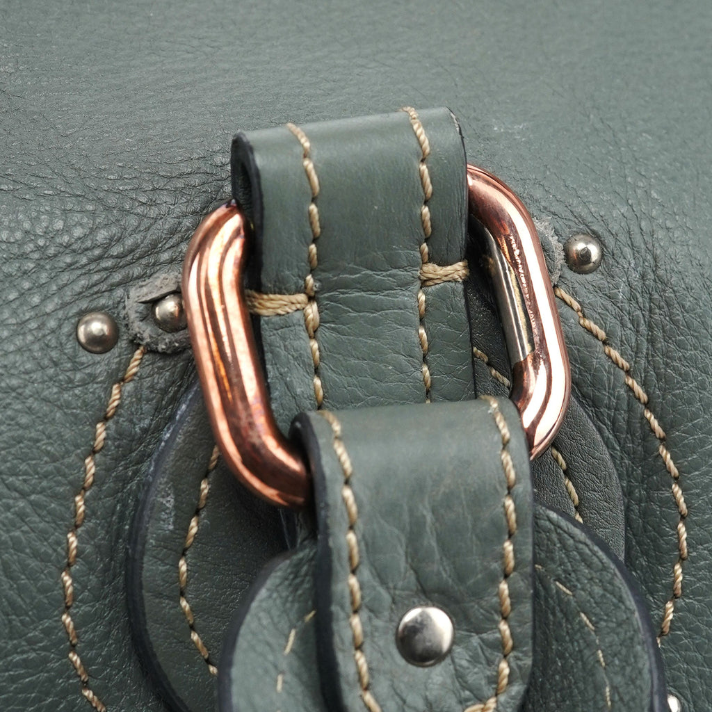 Gray Leather Paddington Shoulder Bag