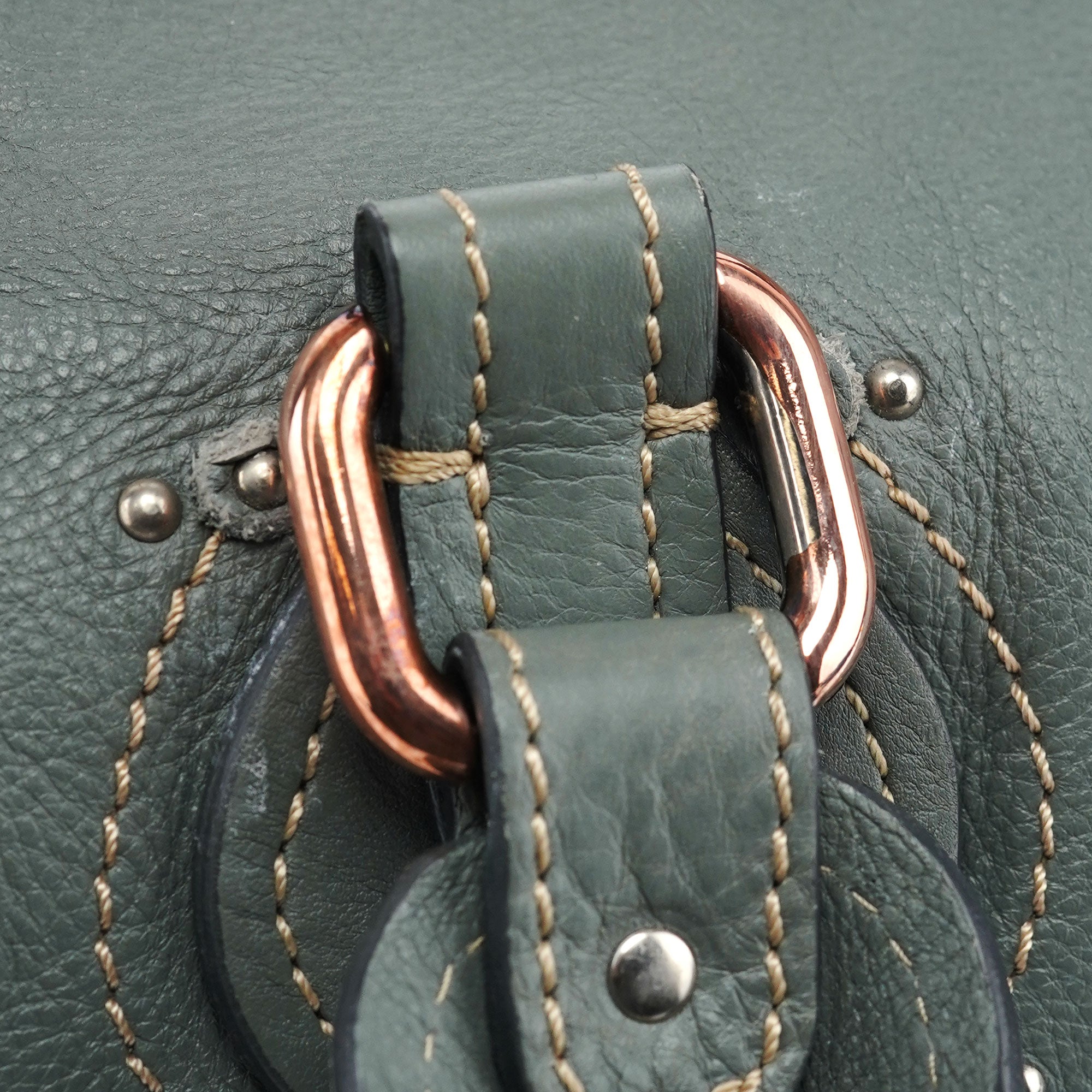Gray Leather Paddington Shoulder Bag