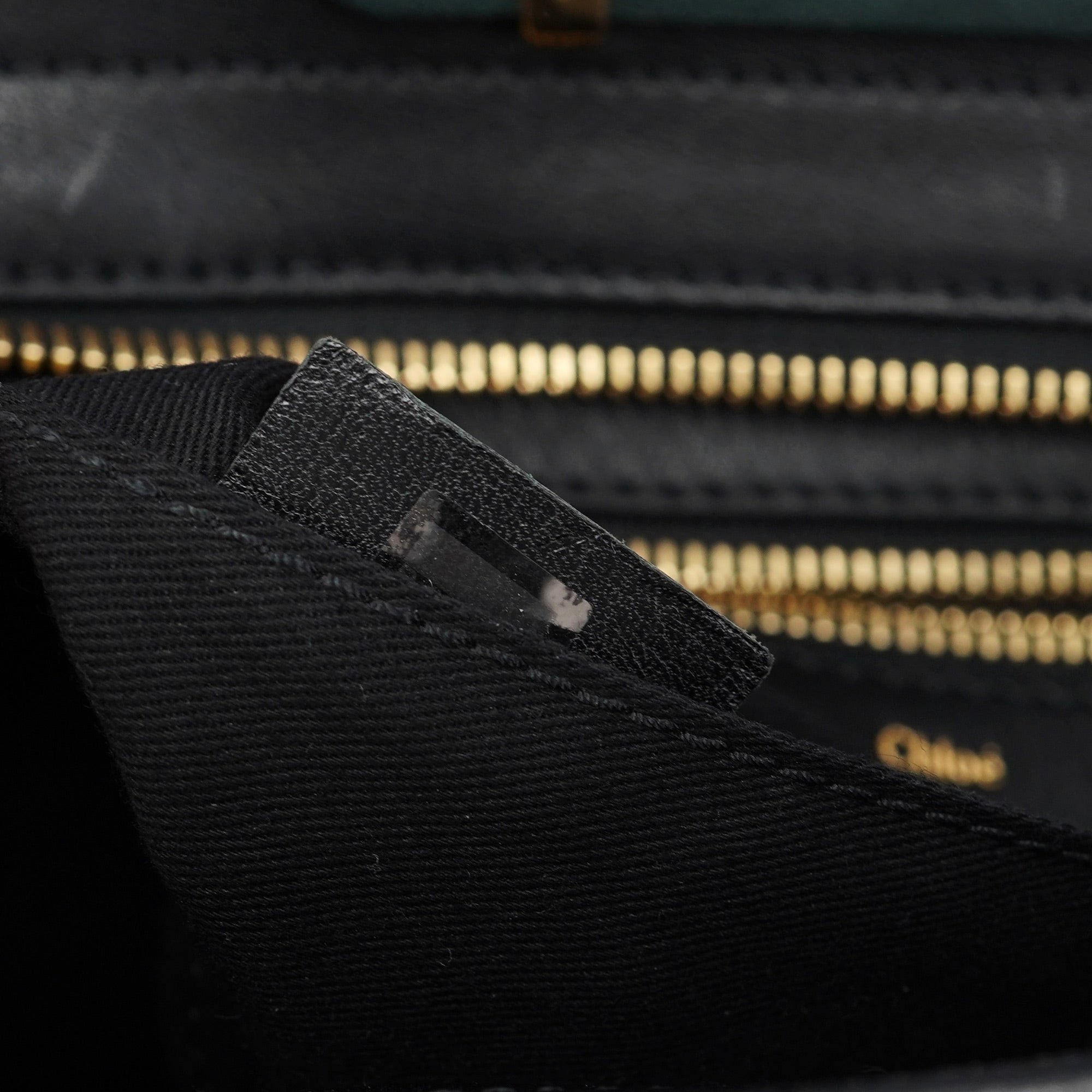 Green Lambskin 2-Way Tote Bag