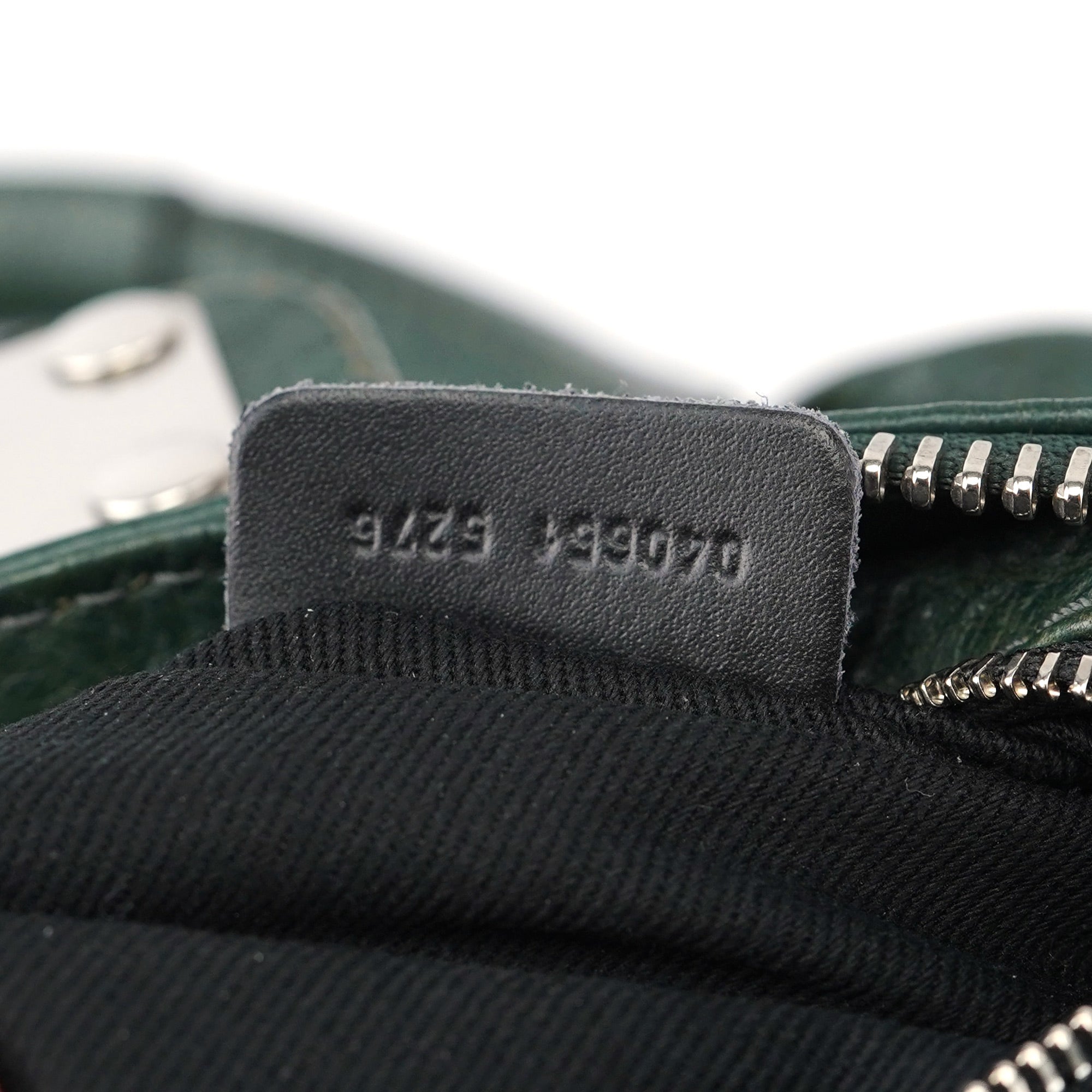 Green Leather Paddington Shoulder Bag