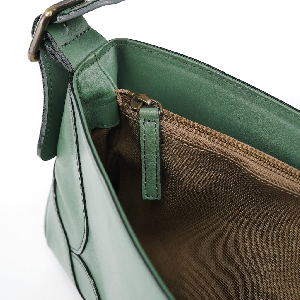 Green Leather Shoulder Bag