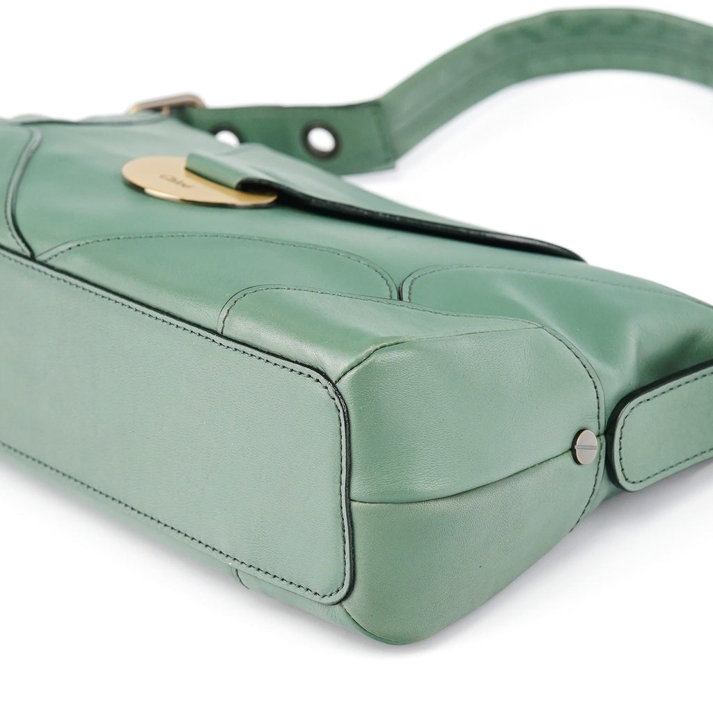 Green Leather Shoulder Bag