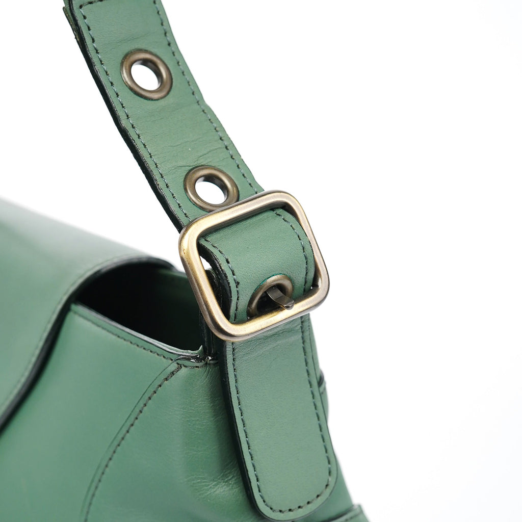 Green Leather Shoulder Bag