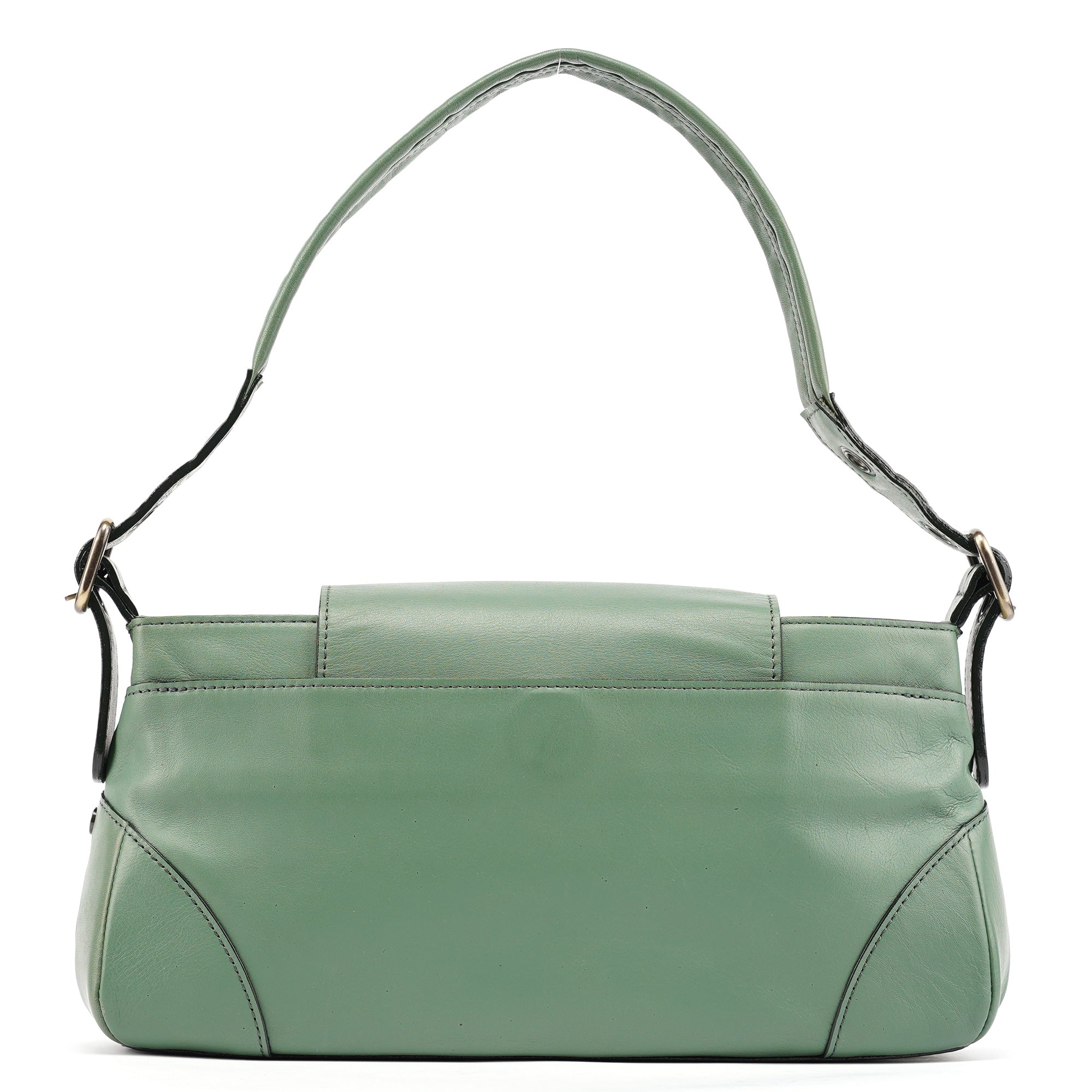 Green Leather Shoulder Bag
