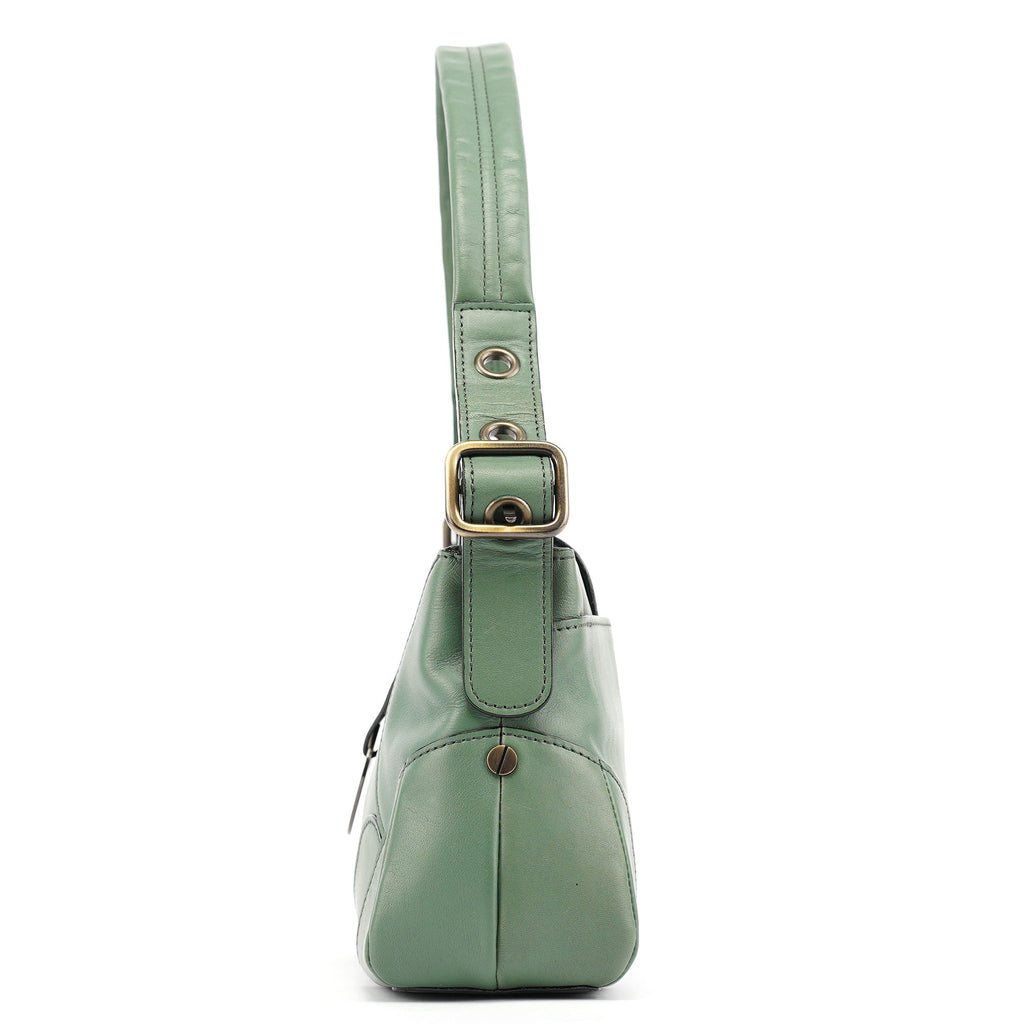 Green Leather Shoulder Bag