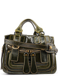 Green Patent Leather Bay 2-Way Bag