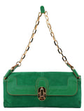 Fall 2004 Green Suede Chain Shoulder Bag