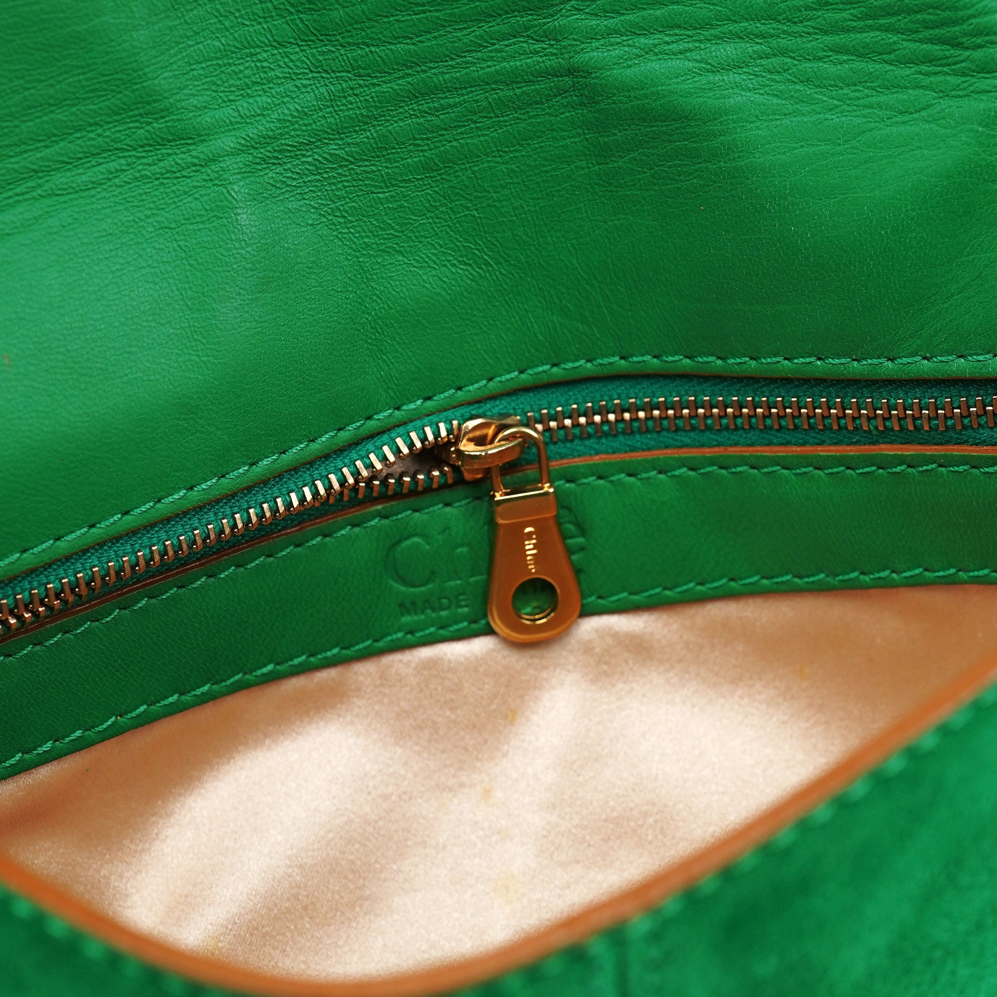 Fall 2004 Green Suede Chain Shoulder Bag