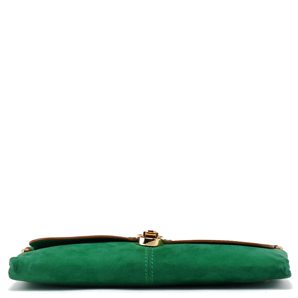 Fall 2004 Green Suede Chain Shoulder Bag