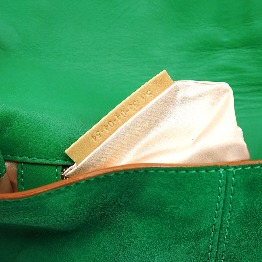 Fall 2004 Green Suede Chain Shoulder Bag
