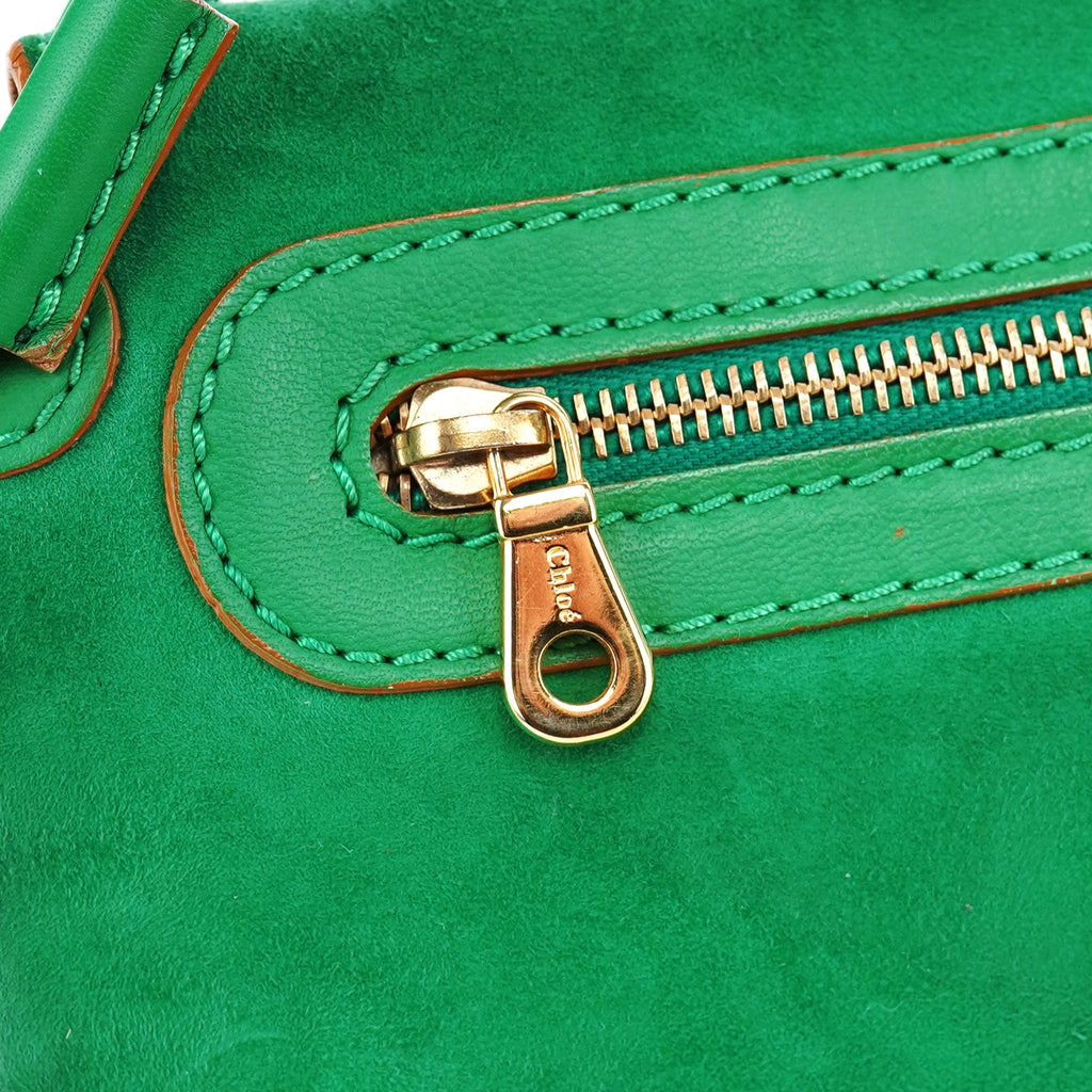 Fall 2004 Green Suede Chain Shoulder Bag