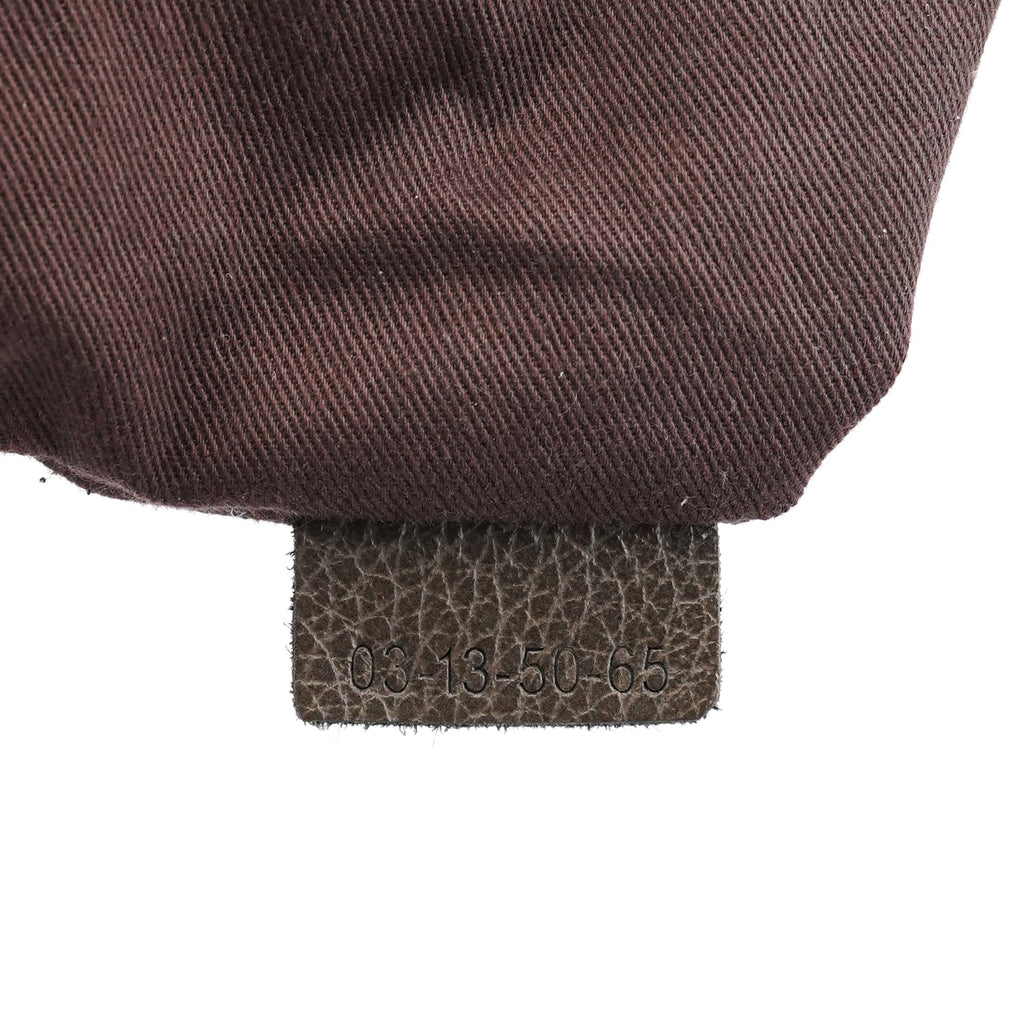 Greige Leather Paraty 2-Way Bag