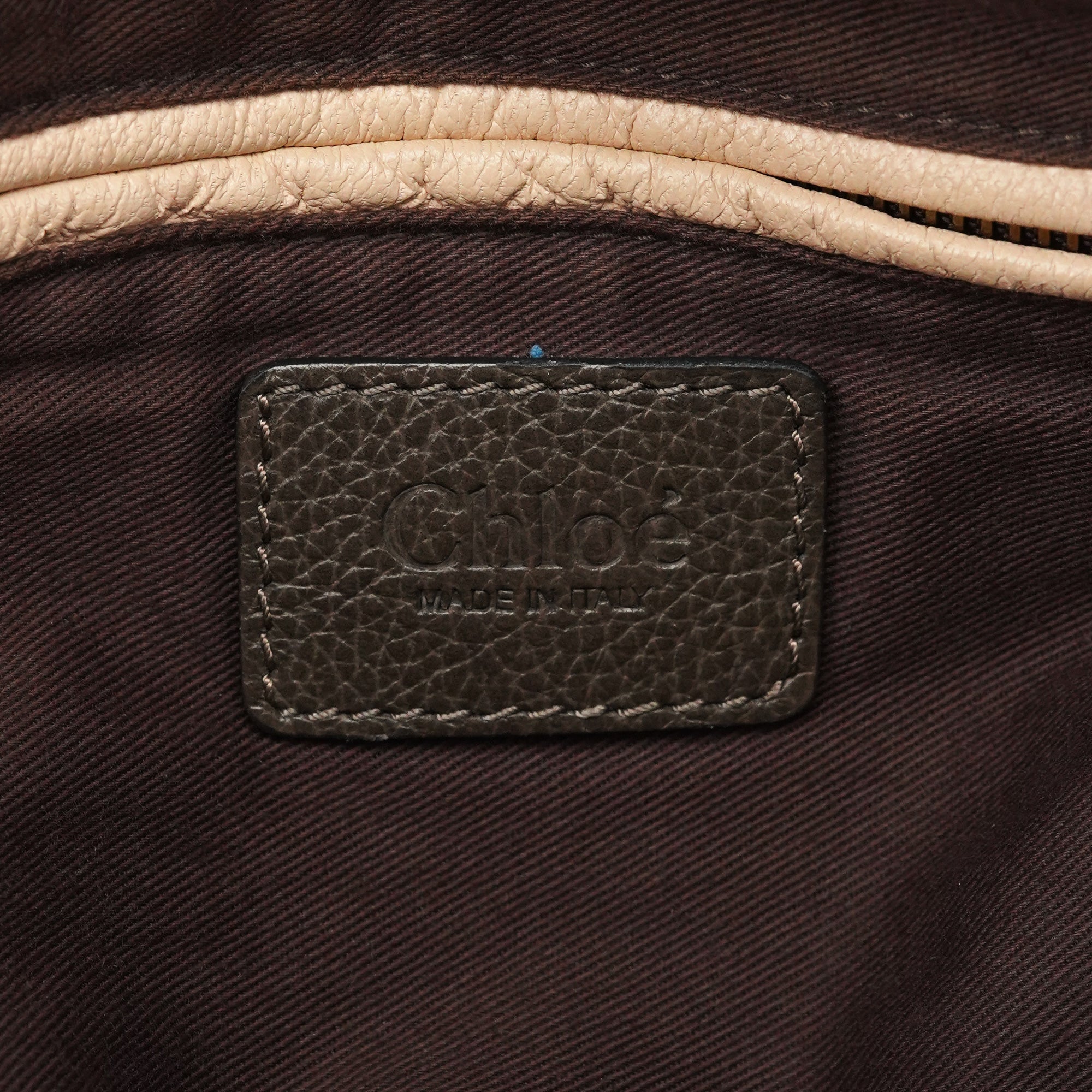 Greige Leather Paraty 2-Way Bag