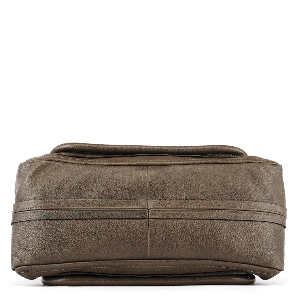 Greige Leather Paraty 2-Way Bag