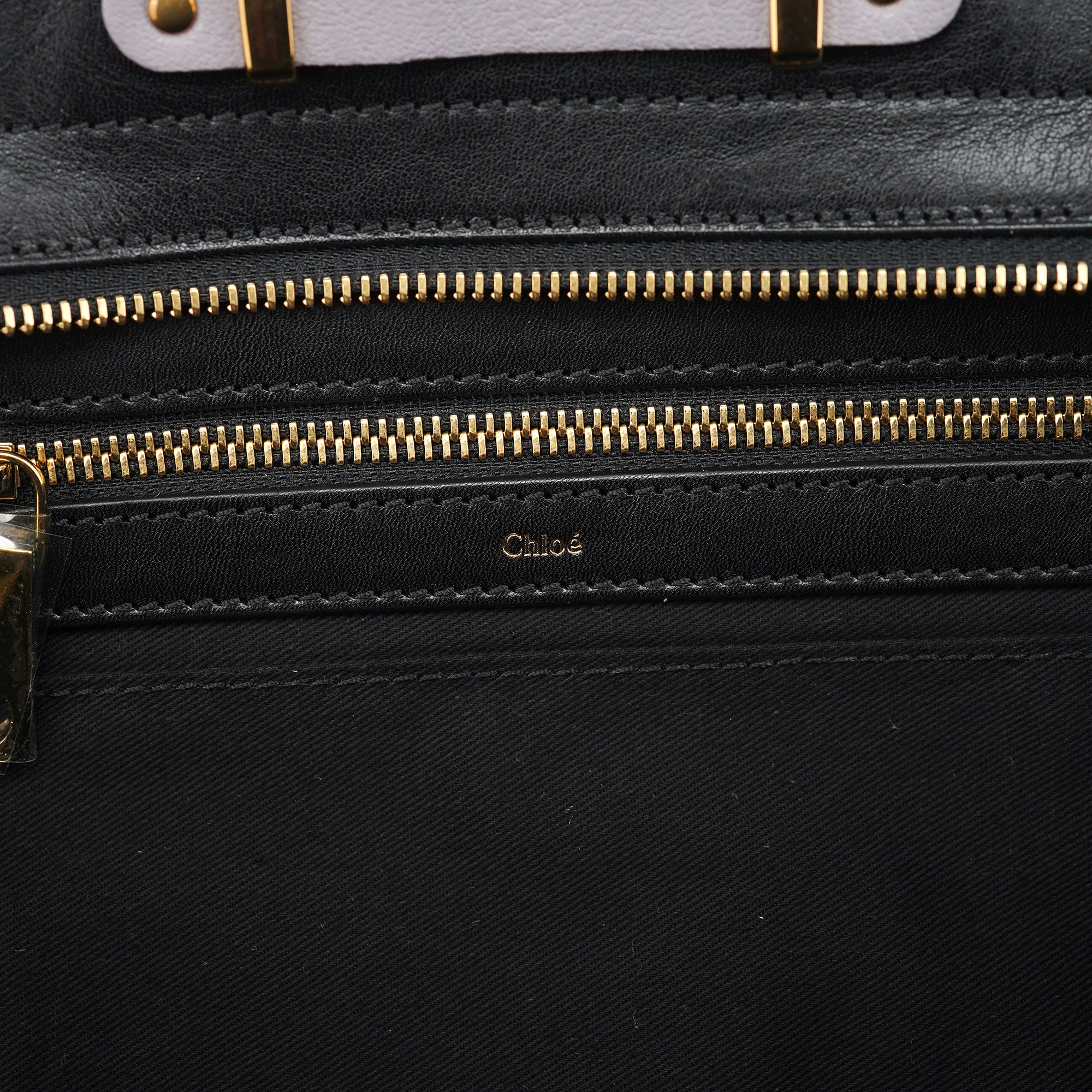 Grey Black Calfskin Leather Tote Bag