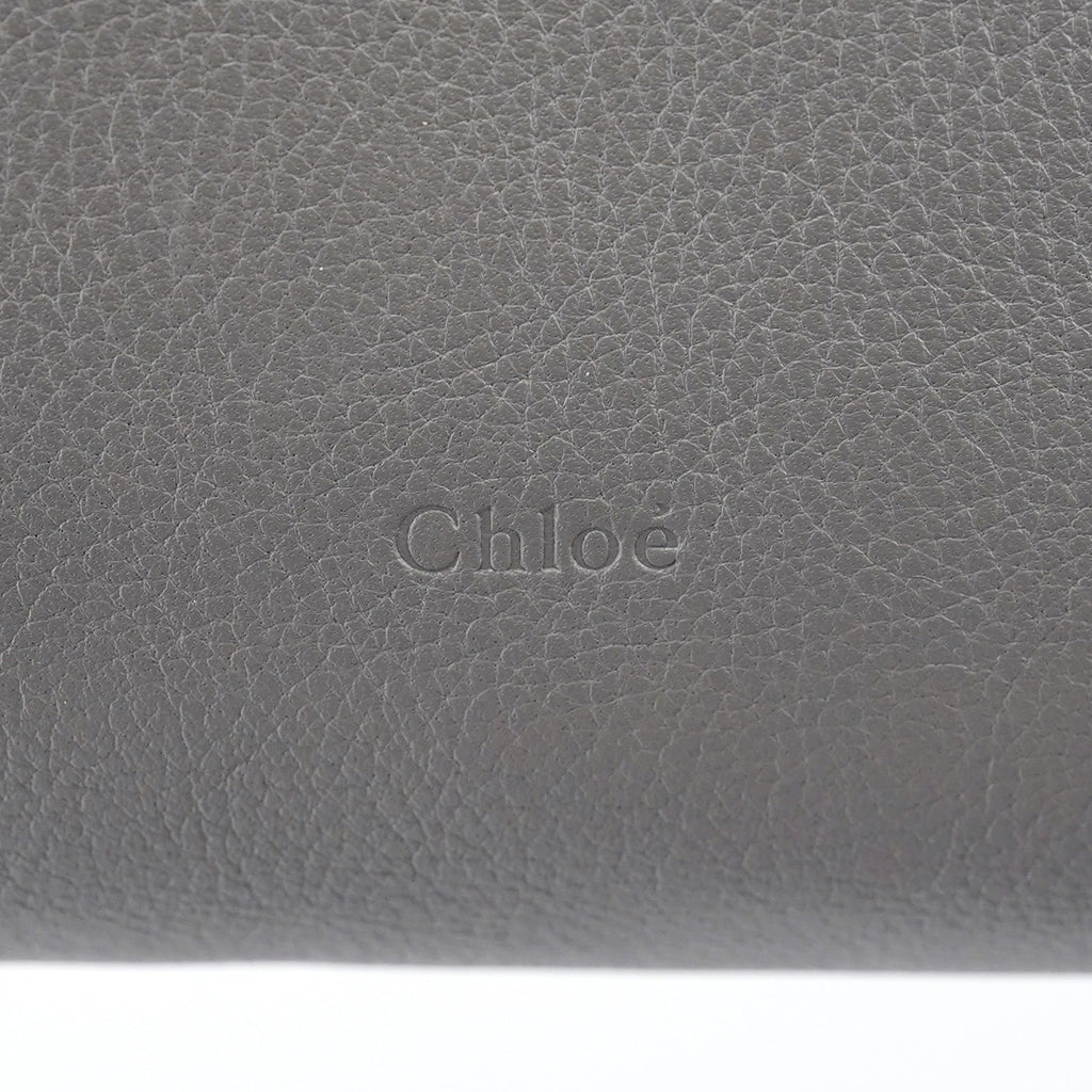Grey Lambskin Leather Tote Bag