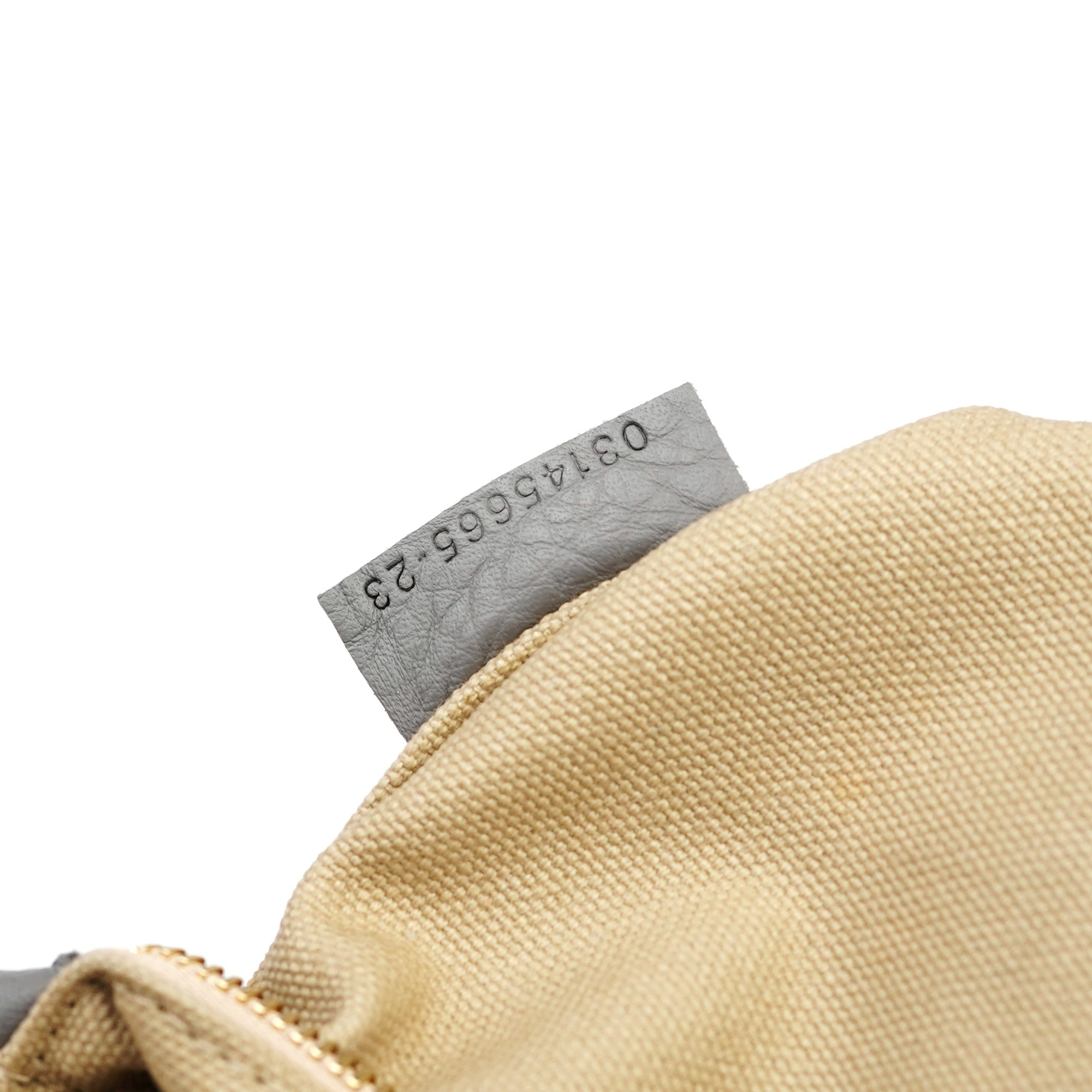 Grey Lambskin Leather Tote Bag