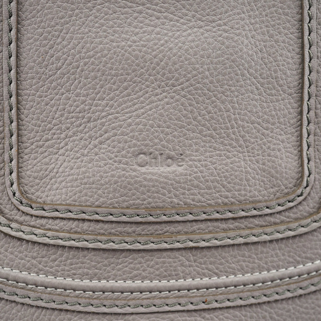 Grey Leather Marcie 2-Way Bag
