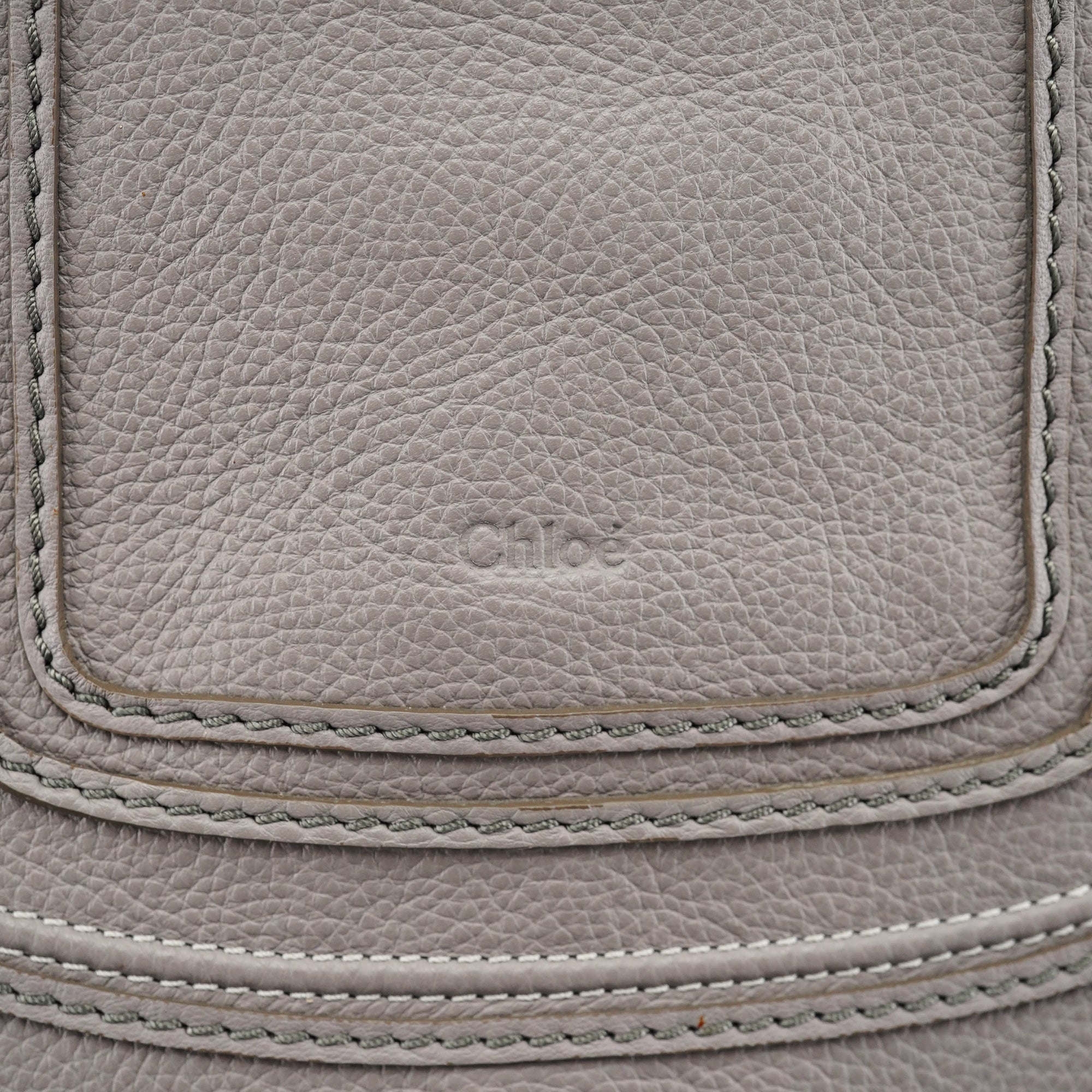 Grey Leather Marcie 2-Way Bag