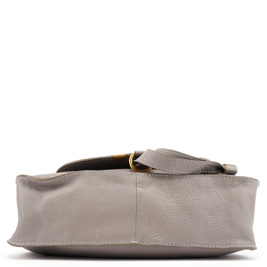 Grey Leather Marcie 2-Way Bag