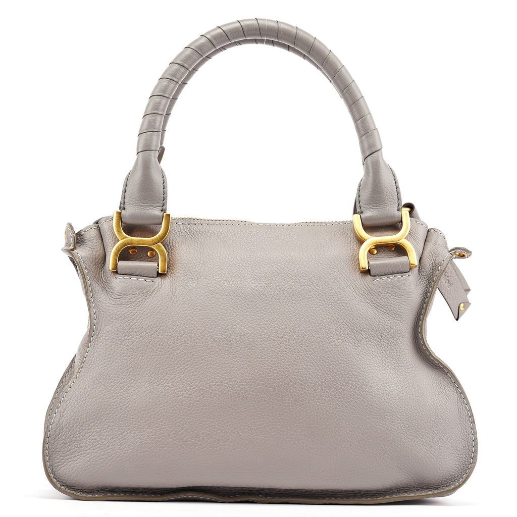 Grey Leather Marcie 2-Way Bag