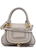 Grey Leather Marcie 2-Way Bag